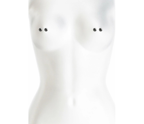 NS Novelties Bound Adjustable Nipple Clamps M1 - Nickel-Free, Silicone Tips