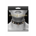 Fetish & Fashion Alina Collar Adjustable PU Crystal Gold Sun 29-44cm