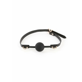 Fetish & Fashion Carol Gag Adjustable PU Ball Gag Black