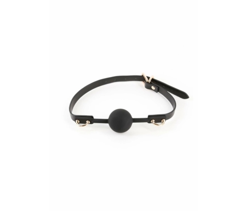 Fetish & Fashion Carol Gag Adjustable PU Ball Gag Black