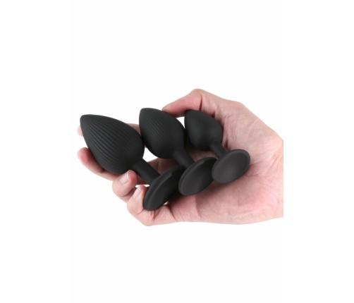Renegade Triple Ace Kit Silicone Plug Set with Suction Base, 3 Sizes