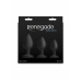 Renegade Triple Ace Kit Silicone Plug Set with Suction Base, 3 Sizes