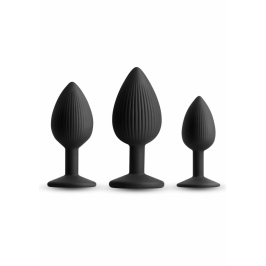 Renegade Triple Ace Kit Silicone Plug Set with Suction Base, 3 Sizes