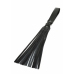Hidden Desire Masters Genuine Leather Flogger - Premium Handle, Black
