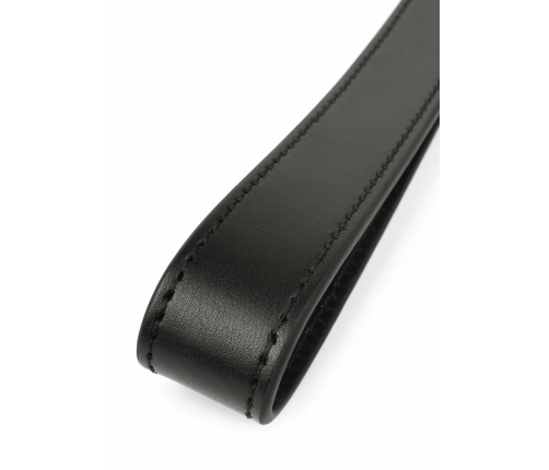 Hidden Desire Masters Genuine Leather Flogger - Premium Handle, Black