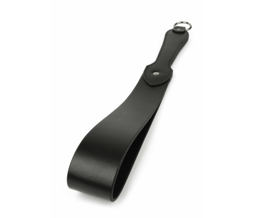 Genuine Leather Belt Slapper by Ouch! - Premium Black Impact Tool