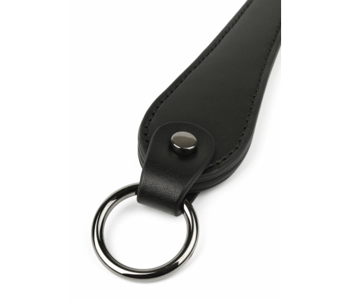 Genuine Leather Belt Slapper by Ouch! - Premium Black Impact Tool