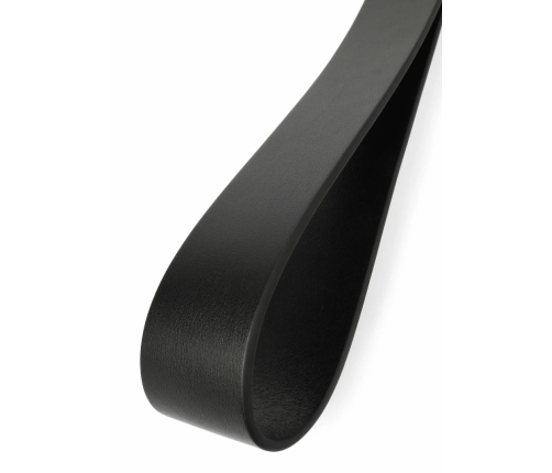 Genuine Leather Belt Slapper by Ouch! - Premium Black Impact Tool
