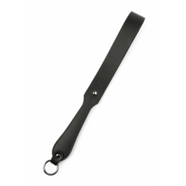 Genuine Leather Belt Slapper by Ouch! - Premium Black Impact Tool