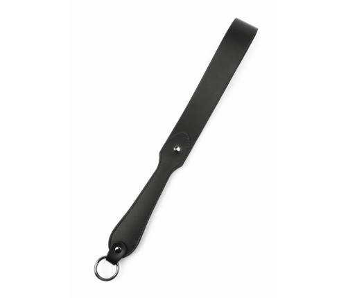 Genuine Leather Belt Slapper by Ouch! - Premium Black Impact Tool