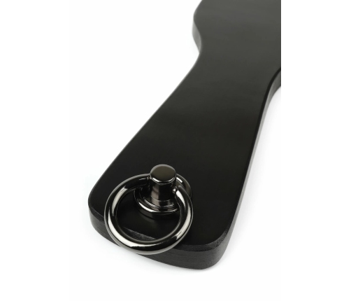 Ouch! Genuine Leather Spank Paddle Black - Premium Italian Cowhide