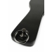 Ouch! Genuine Leather Spank Paddle Black - Premium Italian Cowhide