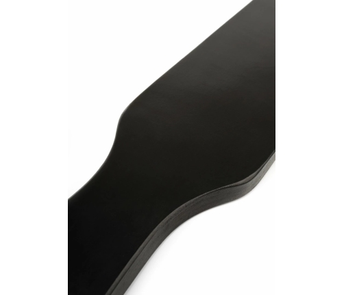 Ouch! Genuine Leather Spank Paddle Black - Premium Italian Cowhide