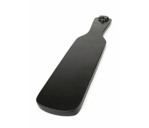 Ouch! Genuine Leather Spank Paddle Black - Premium Italian Cowhide