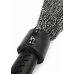 Genuine Leather Chain Whip - Sturdy Handle & Metal Chain Tails, Black