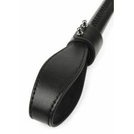 Genuine Leather Chain Whip - Sturdy Handle & Metal Chain Tails, Black Genuine Leather Chain Whip - Sturdy Handle & Metal Chain Tails, Black