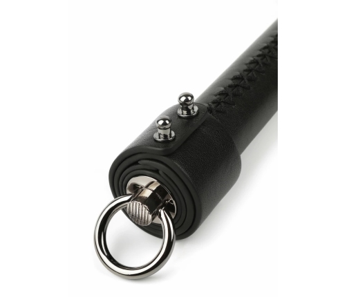 Hidden Desire Genuine Leather Whip 55cm - Premium Black Impact Tool