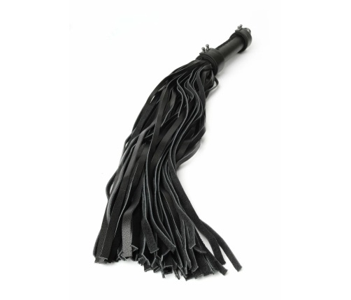 Hidden Desire Genuine Leather Whip 55cm - Premium Black Impact Tool