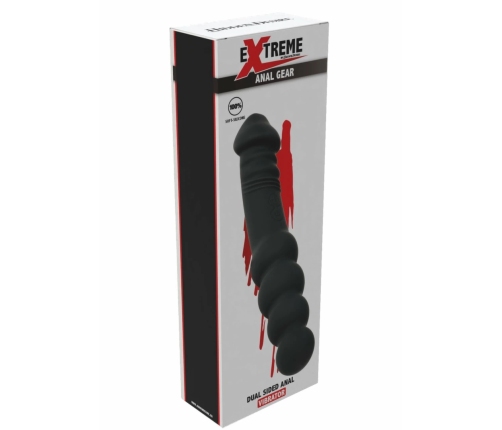 HIDDEN DESIRE EXTREME Dual Sided Anal Vibrator Silicone Black