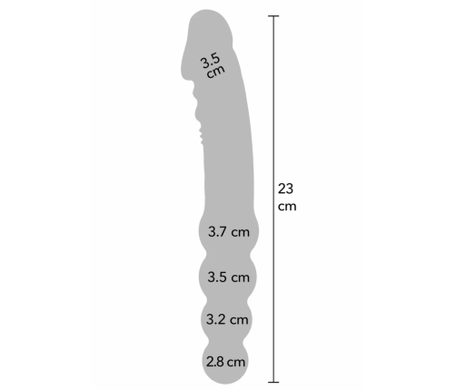 HIDDEN DESIRE EXTREME Dual Sided Anal Vibrator Silicone Black