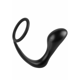 Ass Delight Prostate Plug Silicone Comfort Ring Black 12 cm Ass Delight Prostate Plug Silicone Comfort Ring Black 12 cm