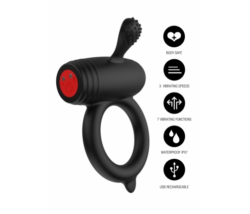 Excellence Power Pro C-Ring by HIDDEN DESIRE - Vibrating Silicone Ring