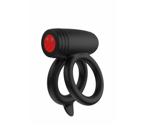 EXTREME Elite Power Twin C-Ring Black Silicone Dual Support System