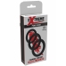 Stamina Starter C-Rings 3 Pcs Set - Liquid Silicone, Multi-Size, Black