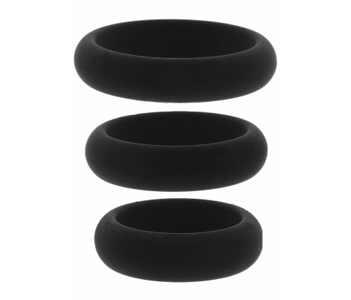 Stamina Premium C-Rings 3 Pcs Set Liquid Silicone Large Comfort Fit