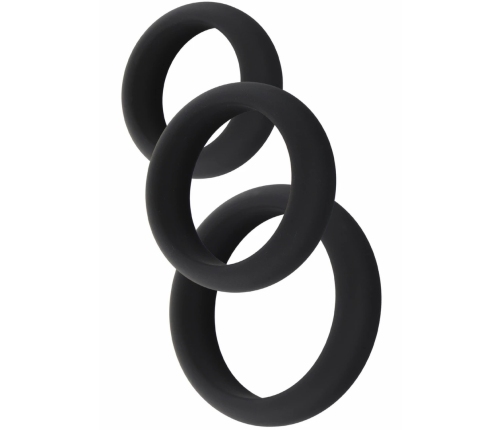 Stamina Premium C-Rings 3 Pcs Set Liquid Silicone Large Comfort Fit