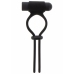Shots Vibrating Adjustable C-Ring Silicone USB Waterproof Black