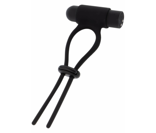 Shots Vibrating Adjustable C-Ring Silicone USB Waterproof Black