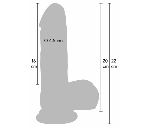 INFERNO by HIDDEN DESIRE Liquid Silicone Dual-Density Model 20cm