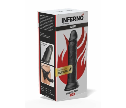 INFERNO by HIDDEN DESIRE Liquid Silicone Model 17 cm Suction Base