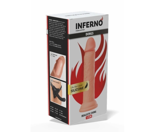 HIDDEN DESIRE INFERNO Liquid Silicone Model 17 cm with Suction Base