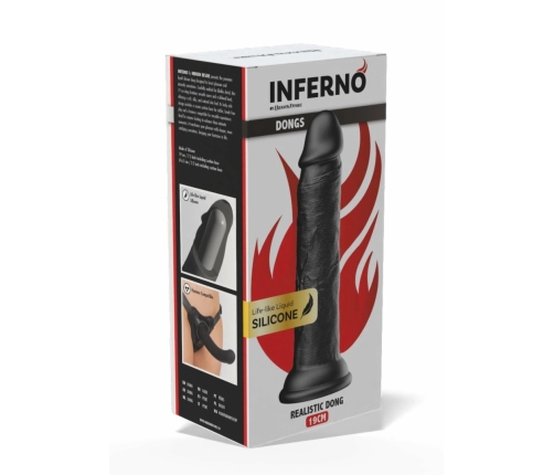 HIDDEN DESIRE INFERNO Liquid Silicone Model 19 cm with Suction Base