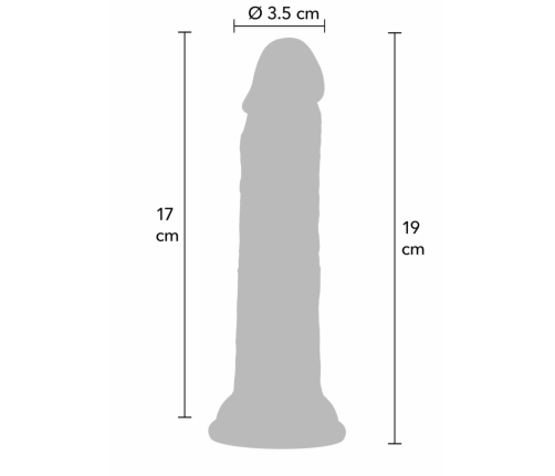 HIDDEN DESIRE INFERNO Liquid Silicone Model 19 cm, Suction Base