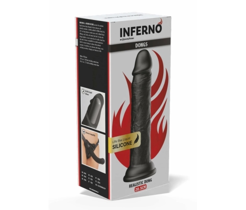 HIDDEN DESIRE INFERNO Liquid Silicone Model 20.5 cm with Suction Base