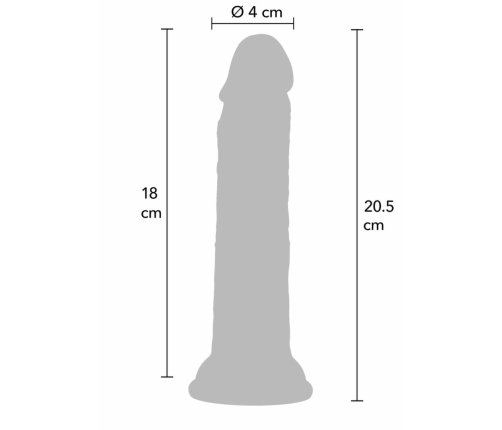 HIDDEN DESIRE INFERNO Liquid Silicone Model 20.5 cm with Suction Base