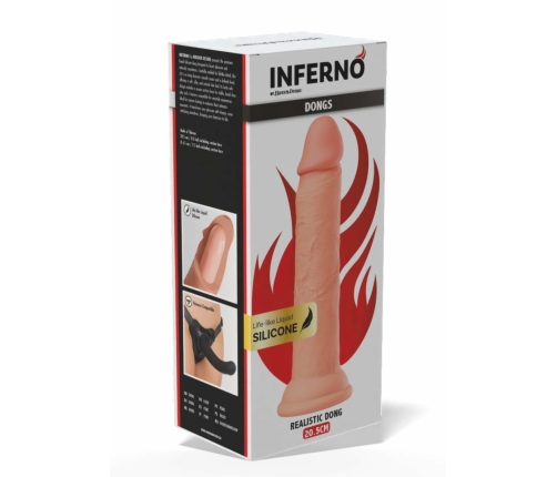 HIDDEN DESIRE INFERNO Liquid Silicone Model 20.5 cm with Suction Base