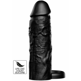 HIDDEN DESIRE INFERNO Liquid Silicone Extension Sleeve 15 cm with Ring HIDDEN DESIRE INFERNO Liquid Silicone Extension Sleeve 15 cm with Ring