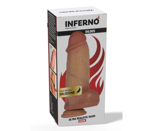 INFERNO by HIDDEN DESIRE Silicone Model 20cm Dual-Density Natural Look