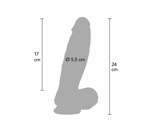 INFERNO by HIDDEN DESIRE Silicone Model 22cm Dual-Density, Natural Look