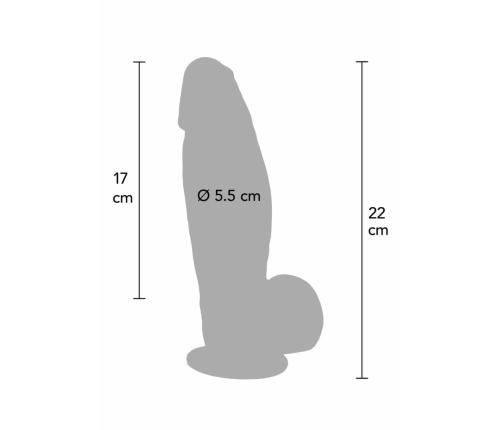 INFERNO by HIDDEN DESIRE Silicone Model 22 cm Dual-Density, Natural Look