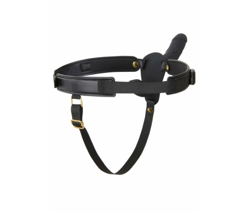 INFERNO Double Vibrating Strap-On Silicone 14cm Remote-Controlled Black