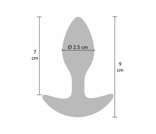 Hidden Desire Extreme Weighted Anal Plug 90g Silicone Black