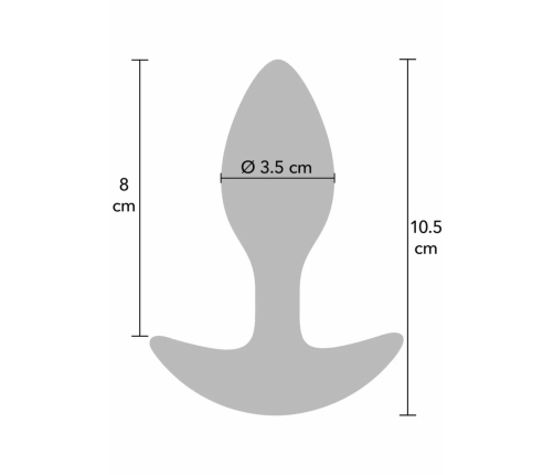 Hidden Desire Extreme Weighted Anal Plug 185g Silicone Black