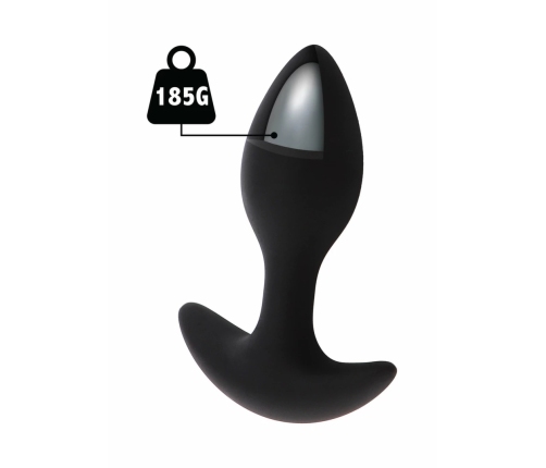 Hidden Desire Extreme Weighted Anal Plug 185g Silicone Black