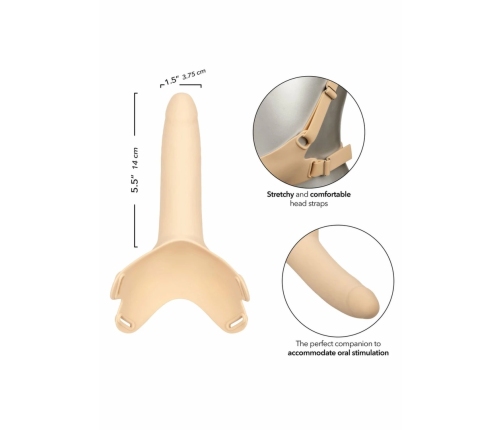 CalExotics Accommodator Silicone Dong Black - Adjustable System