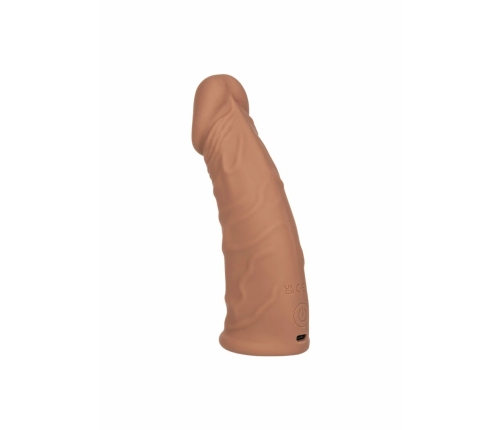 CalExotics Vibrating Extension 7 Inch 17.25cm Silicone Intimate Enhancer Black